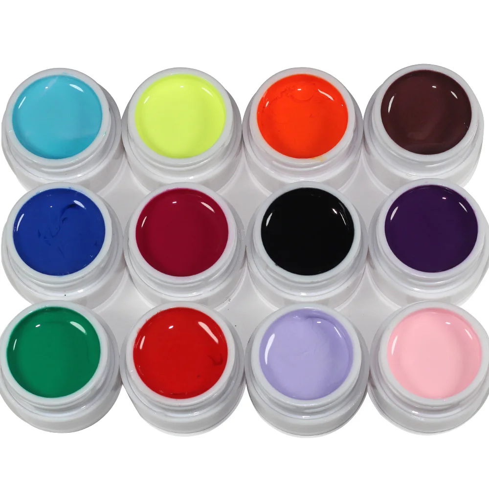 painting gel 5 ml Pure Color LED/UV Gel For Nail Design Builder Solid