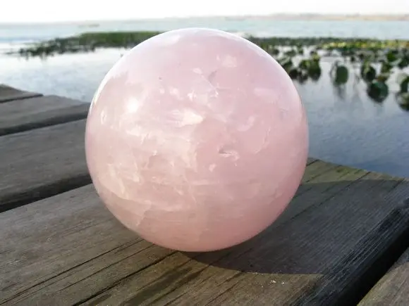

Promotions free shipping 40g natural rose quartz crystal ball
