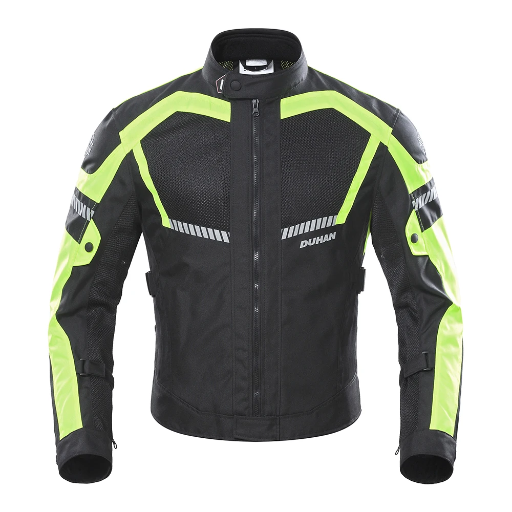 

DUHAN Motorcycle Jacket Summer Men Motorbike Jacket Moto Protective Gear Breathable Mesh Reflective Riding Jacket Biker Clothing