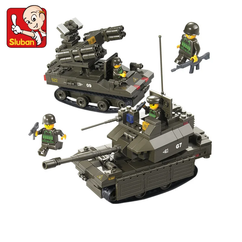 

Land forces Military air defence exercises compatible with lego tank artillery truck Building block set Construction Model Brick