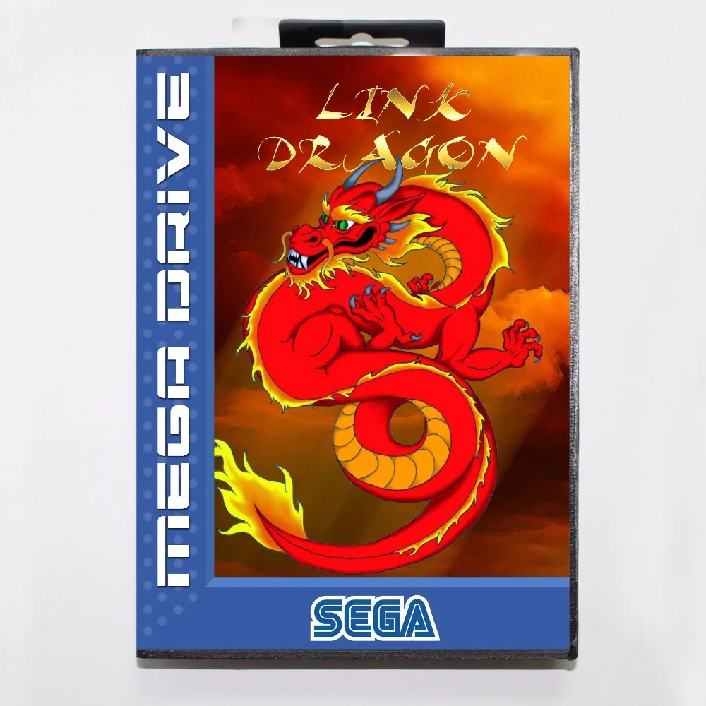 

Link Dragon16 bit MD Game Card With Retail Box For Sega Megadrive/Genesis