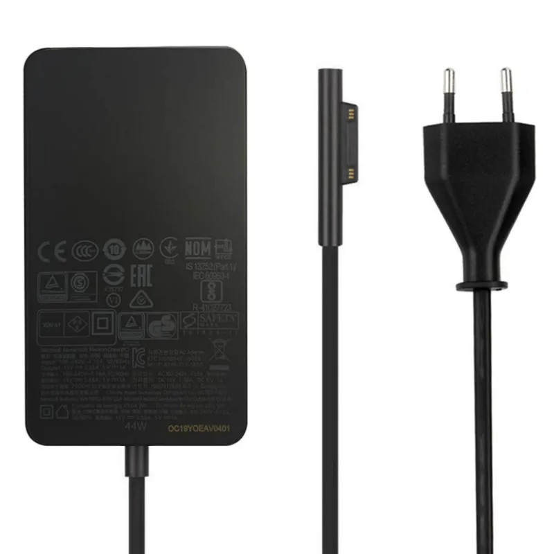 

44W 15V2.58A CE Listed Power Supply Compatible Microsoft Surface Pro 6 Pro 5 Pro 4 Surface Laptop 2 &Surface Go with 5V 1A USB