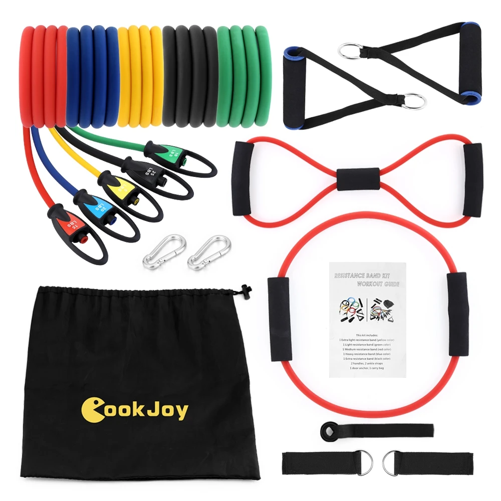 14pcs Typical Resistance Band Set Strength Training Rehabilitation Full