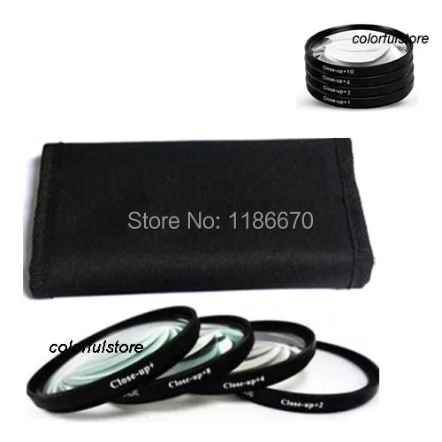 Free Ship! 4PCS 82mm 82 mm Close-up Filter Macro Lenses Filters Diopter 4x +1 +2 +4 +10 For Canon Nikon DSLR Digital Camera Lens |