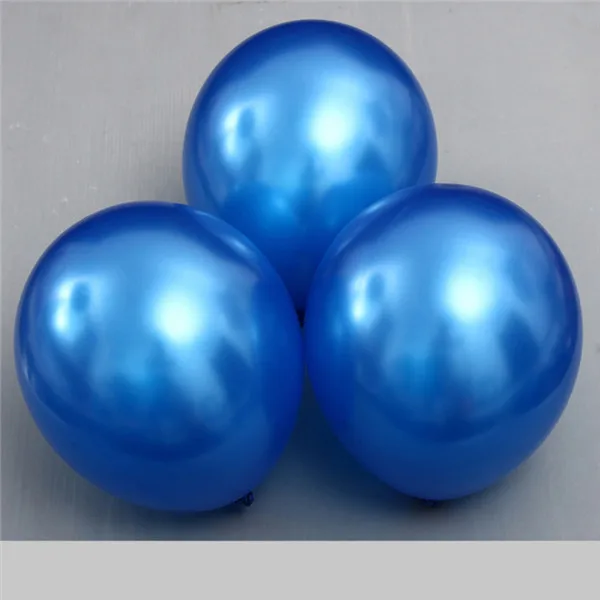 Золотые шары 10 шт./лот 12 дюймов толщиной 2,8 г латексные гелиевые шарики для свадебного украшения надувные воздушные шары товары для дня рождения - Цвет: Синий