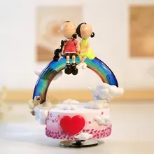 Приятно иметь вас над радугой вращающаяся музыкальная шкатулка творческие подарки для влюбленных