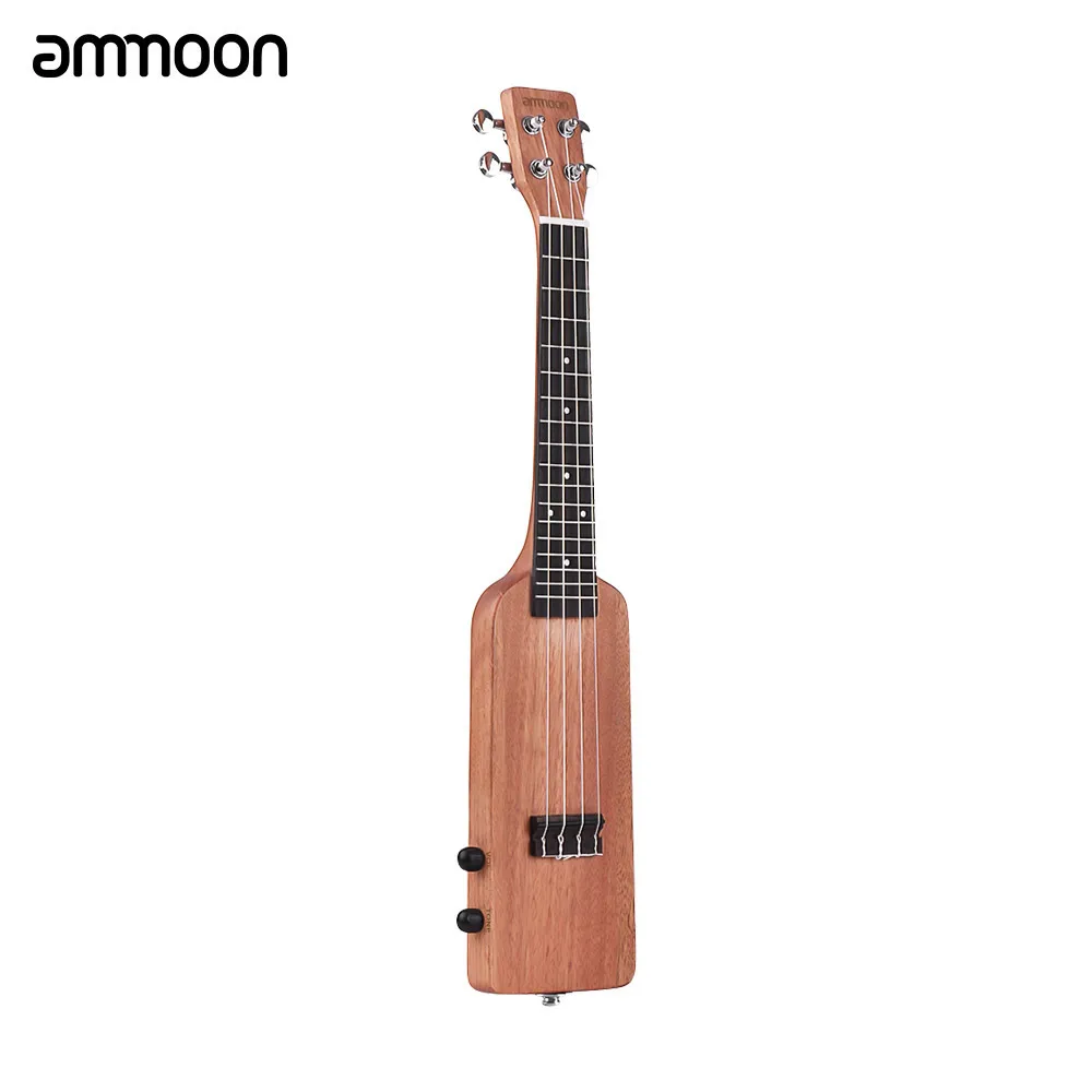 Ammoon бутылка форма 2" из цельного дерева Okoume Электрический Укулеле Ukelele Uke комплект с тюнером сумка 3,5 мм аудио кабель струны 5 шт. выбор