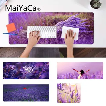 

MaiYaCa Gaming mouse Mat Non Slip PC Flowers Lavender Customized laptop Gaming mouse pad Durable Rubber Mouse Mat Pad