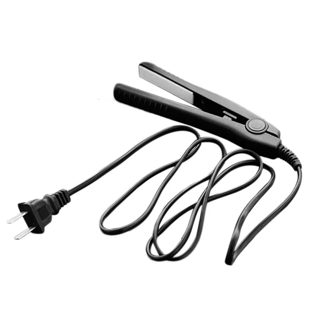 

Professional Mini Portable Travel Ceramic Flat Iron Hair Straightener Splint Non Slip Design Hair Styling Tools