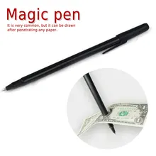New Magic Trick Ball Pen Brand Black Magician Toy Thru Bill Penetration Dollar Bill Pen Trick magic trick funny eyes glasses black