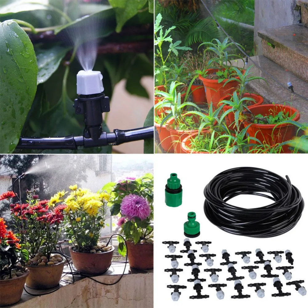 Automatic System Micro Home Drip Irrigation Watering Plant Self Diy Hose Garden