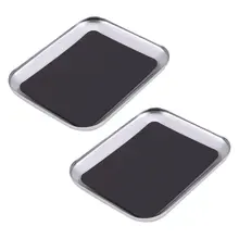 2 шт Многоцветный алюминиевый сплав лоток для винтов с магнитным лотком для хранения для радиоуправляемой модели диска модель гусеничного инструмента винт пластина