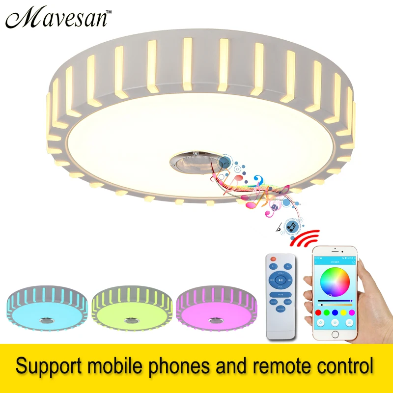 

Modern LED Ceiling Lights With Bluetooth Control Bluetooth control Color Changing Ceiling surface mounted Lighting Fixture dero