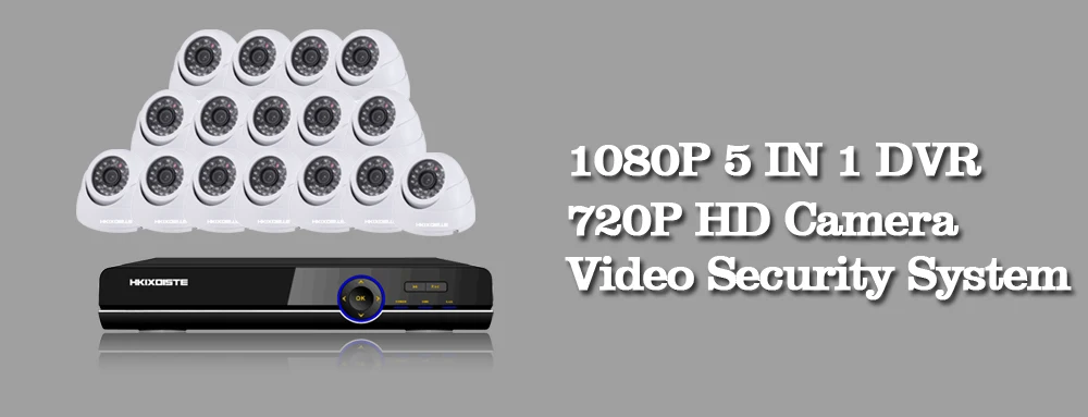 16CH P 1080 P DVR AHD камера безопасности системы P и 720 P 1.0MP ИК ночного видения CCTV камера домашние товары теле и видеонаблюдения комплект