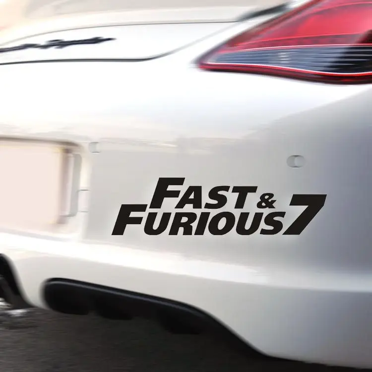 car styling The Fast and the Furious 7 waterproof reflective car