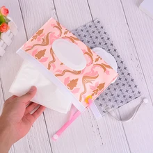 Новые многоразовые влажные салфетки, детские влажные салфетки, сумка для ухода за кожей ребенка, для путешествий на открытом воздухе, экологически чистый клатч и чистые салфетки, контейнер