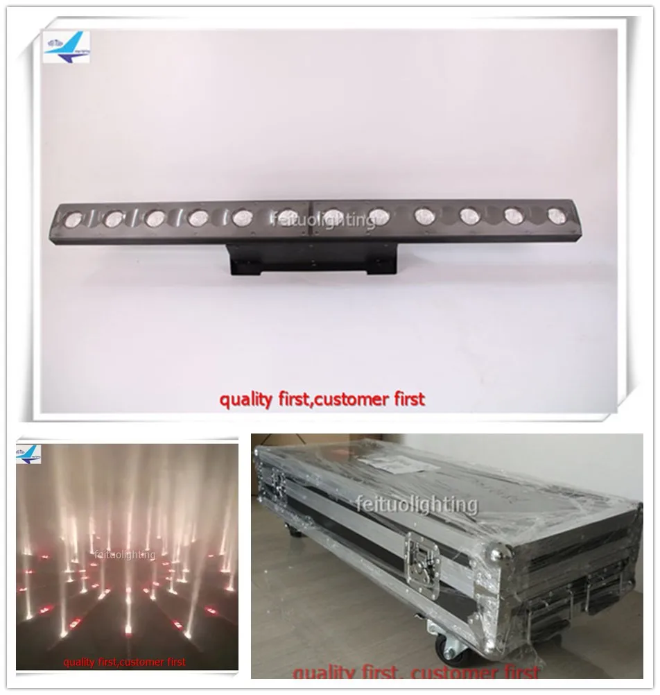 New 5pcs/lot flycase RGBW LED Wall Washer Light 12x5w Warm White or Amber+72x0.2w 4IN1 Linear Bar Pro Stage Lighting | Освещение