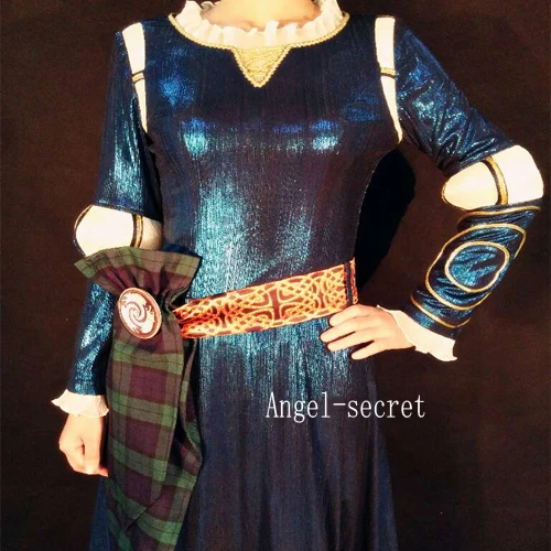 P160 фильм косплей костюм принцессы Merida аналоговый нарядное платье|gown dress|dress dress