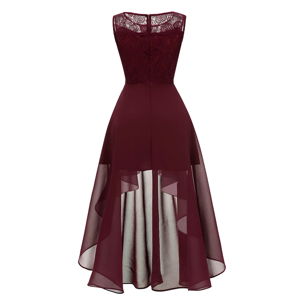 maroon spring dress