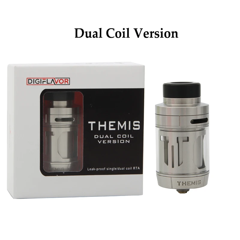 Original Digiflavor Themis RTA 5ml Tank Supports Dual and Single Coil Builds Mesh RTA with Mesh wires Fit E Cigarette MOD Vape 033