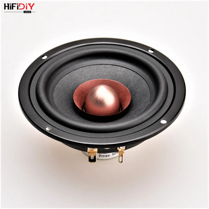 HIFIDIY LIVE Hi-Fi 4,5 дюймов DIY полночастотный динамик 4 8 Ом 50 Вт Неодимовый магнитный высокий альт бас громкоговоритель QF4-116NS