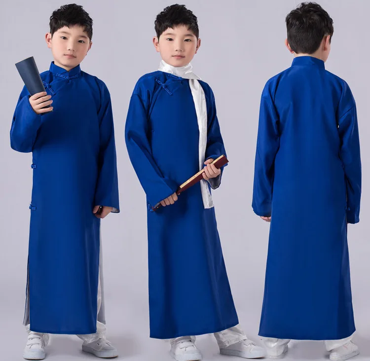 Костюмы для детей халаты Древняя китайская костюмы династии Тан костюмы для мальчиков китайский Hanfu этап фильм одежда для сцены
