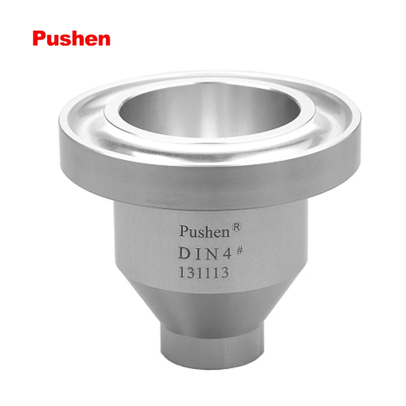 Бренд PUSHEN краска вязкость чашки 4# потока Dip чашки вискозиметр DIN 53211 одна чашка 2 3 5 6 8 мм Диаметр отверстия