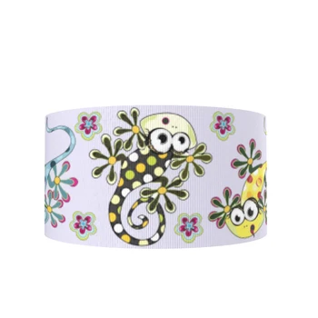 

New 50Y 3"75mm Halloween Plant Flower Printed Grosgrain Ribbon Tapes, DIY Handmade Materials, Wedding Gift Wrap,50Yc7116