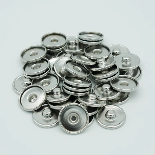 Snap Buttons 18MM&20MM for make print snap buttons or rhinestone DIY Fittings 50PCS