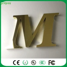 Factory Outlet Outdoor 3D stainless steel sign letters, 3D metal car logo sign