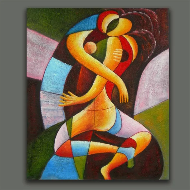 

Hand Painted Abstract Figure Oil Paintings on Canvas Home Decor Wall Art Large Cuadros Arts Modern Wall Painting for Living Room