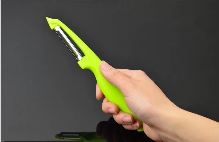 

1PC Antioxidant Ceramic Potato Peeler Parer Vegetable Fruit Carrot Peeler Cutter Parer Multi-Color Handle Kitchen Gadget OK 0781