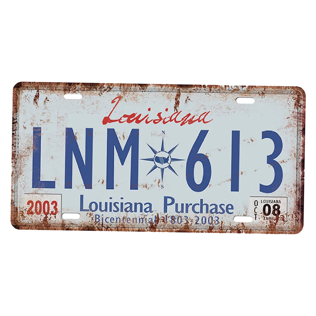 Retro Tinplate Metal Sign License Plate Metal Plaque Board Pub Bar Wall Decor 15 X 30cm - 9 Patterns