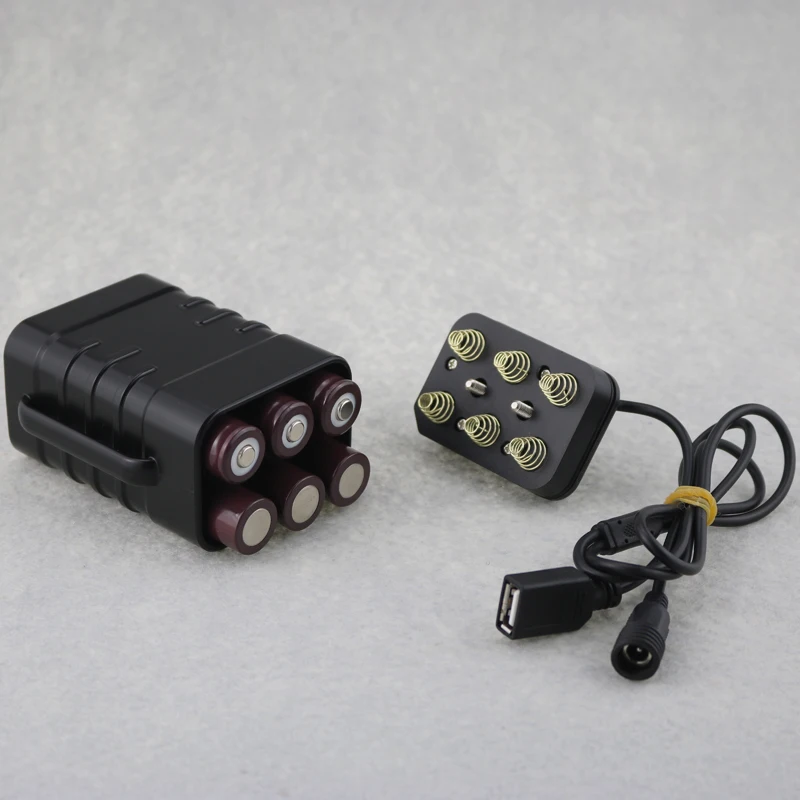 Cheap USB + DC Output Rechargeable 18650 Battery Pack 6x18650 9000mah External Battery Power Bank For Led Bike Light , Mobile Phone 7 Cheap USB + DC Output Rechargeable 18650 Battery Pack 6x18650 9000mah External Battery Power Bank For Led Bike Light , Mobile Phone 7