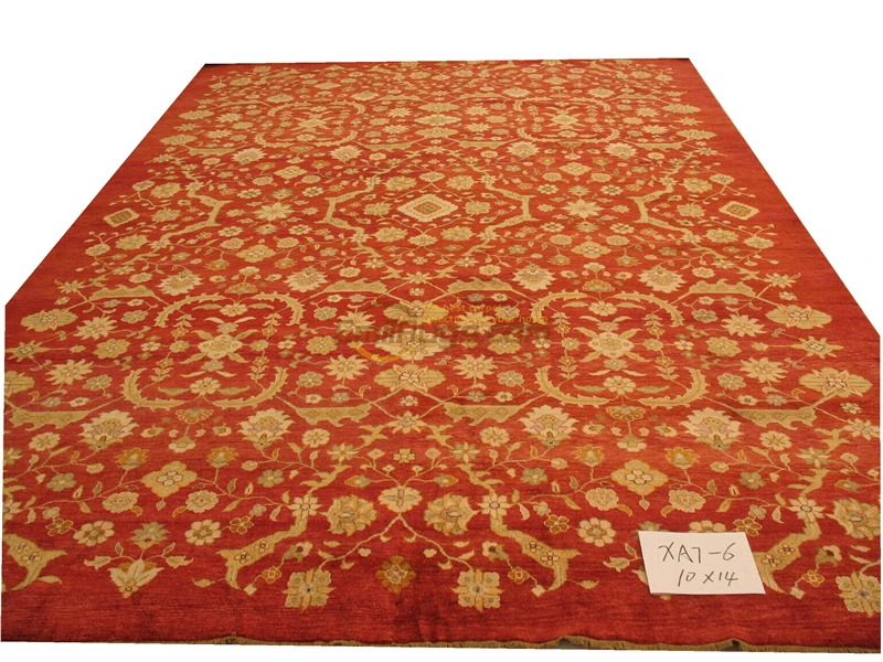 Оригинальная экспорта турецкие ковры ручной работы oushak победит Чистая шерсть ковер xa7-6 10x14gc158zieyg14