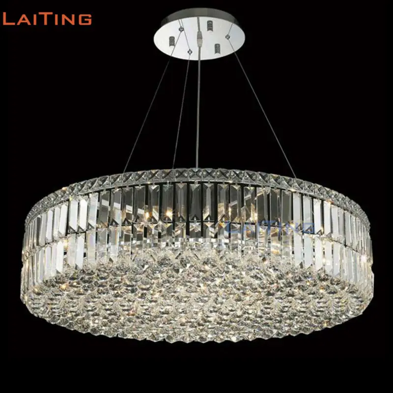 Laiting Lighting W 80 см квадратная хрустальная люстра K9 Дешевая современная стальная