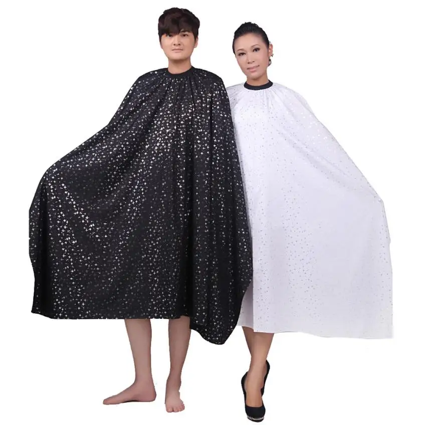 pudaier 2018 Hairdresser Cutting Hair Waterproof Cloth Salon Star Barber Gown Cape Hairdressing Hairdresser Freeshipping 5p1013