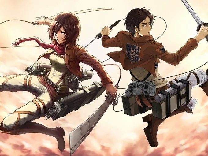 Косплей-костюм для косплея "Атака Титанов", Shingeki no Kyojin, Mikasa Ackerman, костюм для косплея, шаль, пояс, костюм, кожаные шорты, полный комплект