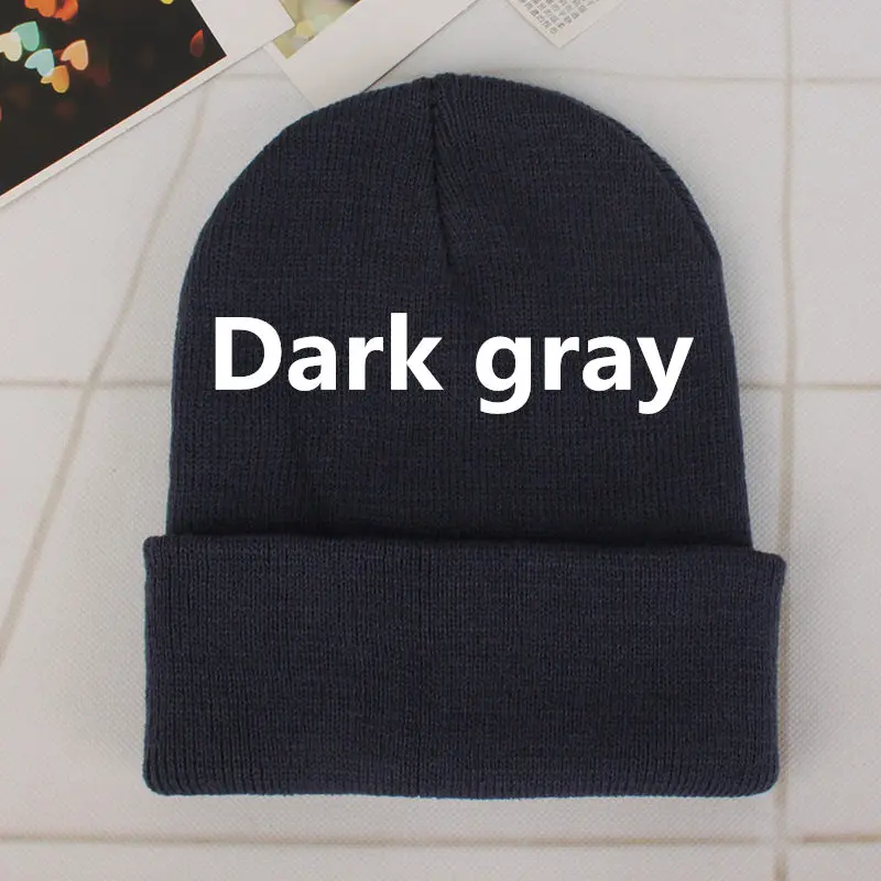 DIY design Accepts One Winter Beanie 24 Colors Hats Printing Your Own Logo Customized Fashion Warm Cap Unisex Elasticity Knit