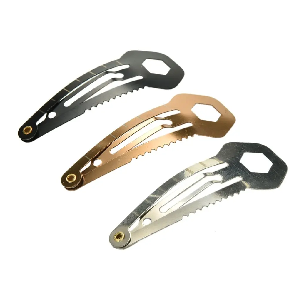 

Survival Hairpins Knife Portable Mini Wallet Hairpins Tools 3 Colors Available 1PCS Multi-function
