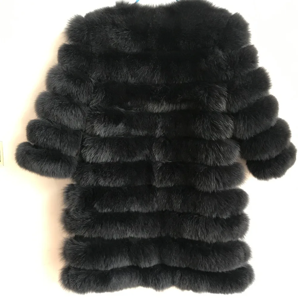 Real fur 2018 Real Fox Fur Coat Women Natural Real Fur Jackets Vest Winter Outerwear Women Clothes
