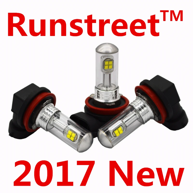 Runstreet супер бухта автомобиля светодиодный лампы T10 1156 1157 T20 7440 7443 3156 3157 H1 H3 H7 H8 H9 H11 h16