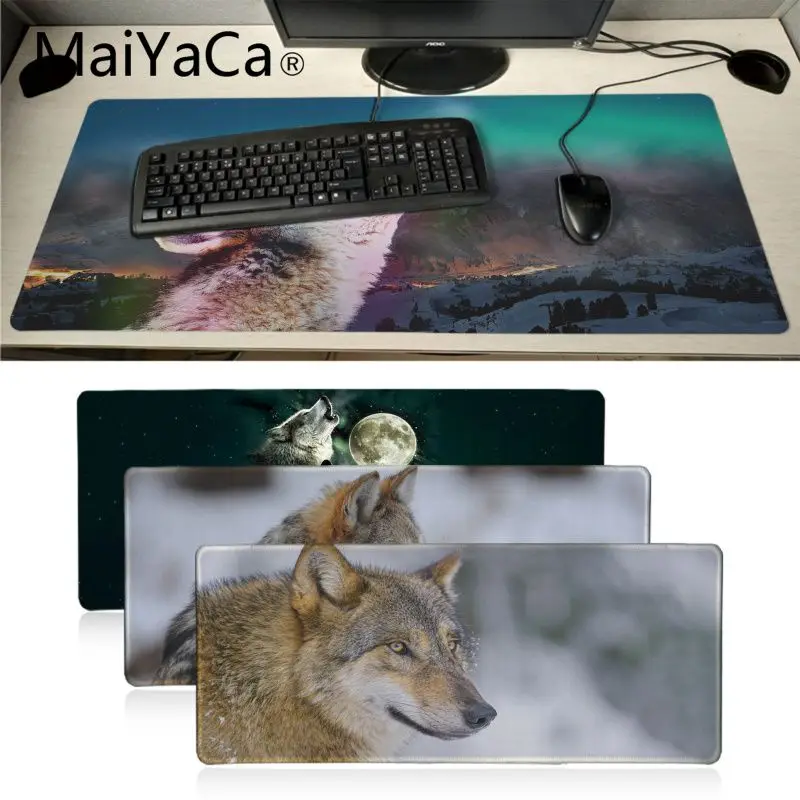 

Maiyaca angry snow Wolves Office Mice Gamer Soft Mouse Pad Locking Edge Gaming Mouse Pad Gamer Game Mouse pad Anime Mousepad