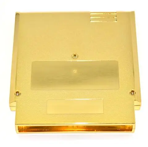 Golden Color Metal Plating 72 Pins NES Game Cartridge Replacement Plastic Shell For NES
