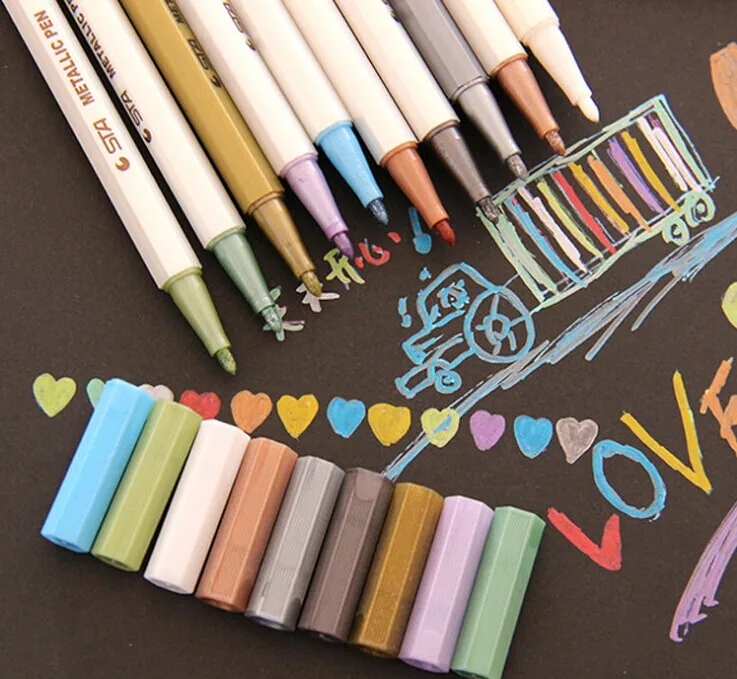 

1pcs DIY Cute Kawaii Water Chalk Pen Watercolor Gel Pen for Black Board Photo album Home Decoration Scrapbooking Free shipping