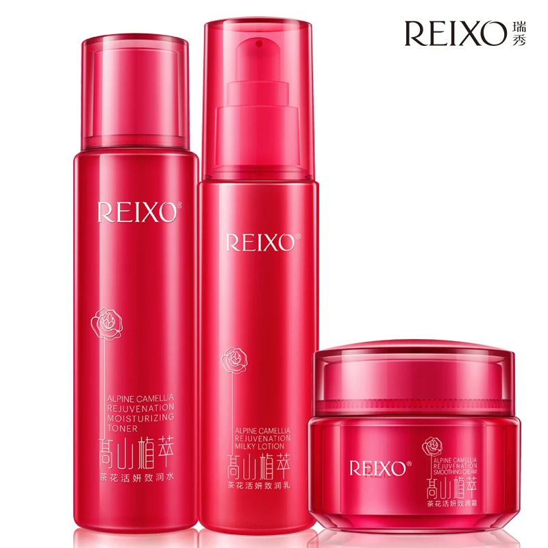 

REIXO Hyaluronic Acid Moisturizing Set Face Toner Facial Lotion Face Cream Anti Aging Anti Wrinkle Firming Nourishing Skin Care