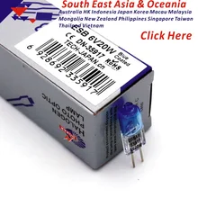 DONAR DN-35917 6 V 20 Вт ССО синий покрытием 6V20W G4 галогеновая лампочка зрительный проектор диаграммы лампа для микроскопа