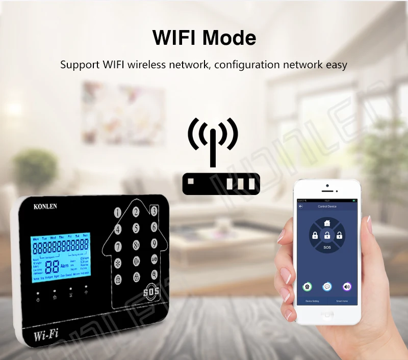 WIFI GSM PSTN Home Alarm System (3)