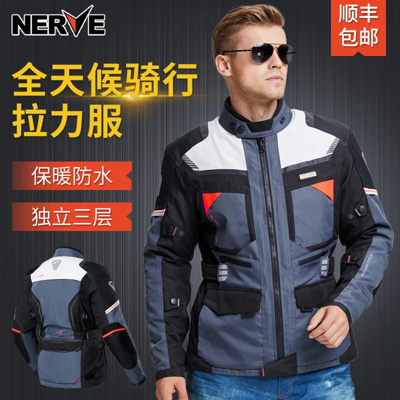 

NERVE Motocross Riding Equipment Gear Moto Jacket Summer mesh Men's Oxford Cloth Street Bike Racing Motorcycle Jacket