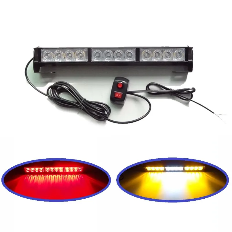 

12v Led strobe flash light bar Car Truck External Warning light Emergency fog lamp DRL Daytime flasher beacon Security lights